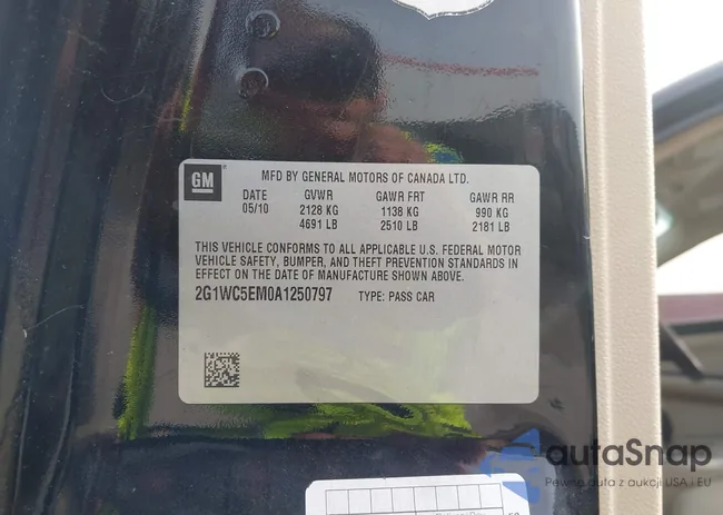 2G1WC5EM0A1250797: 44411725