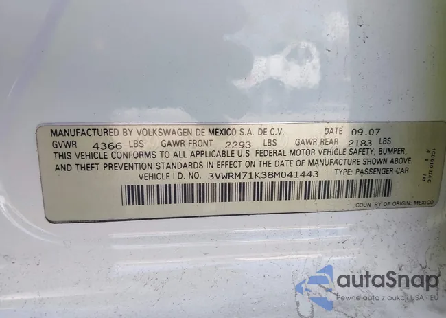 3VWRM71K38M041443: 44411797