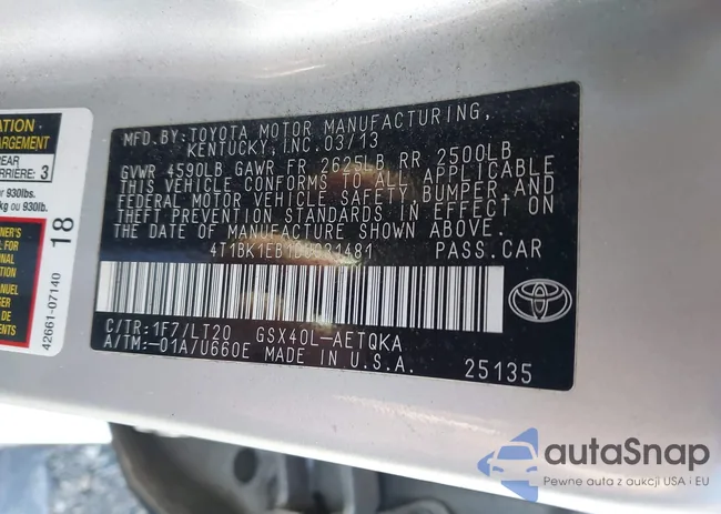 4T1BK1EB1DU031481: 44412936