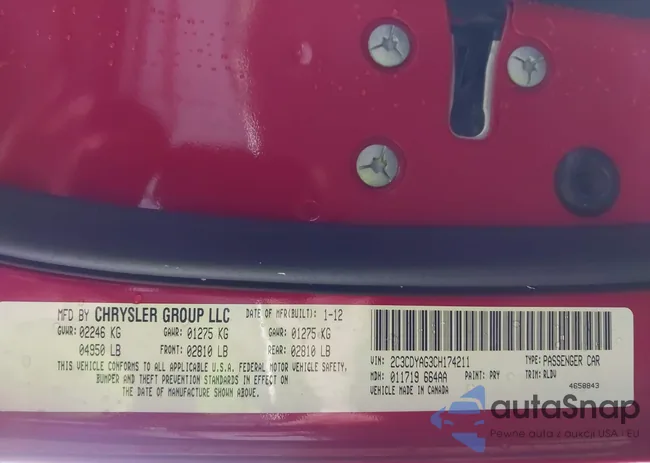 2C3CDYAG3CH174211: 44413038