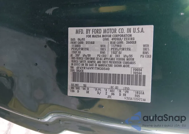 4F4YR16V91TM30540: 44413057