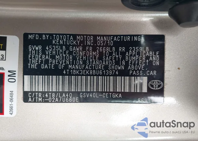 4T1BK3EK8BU613974: 44413174