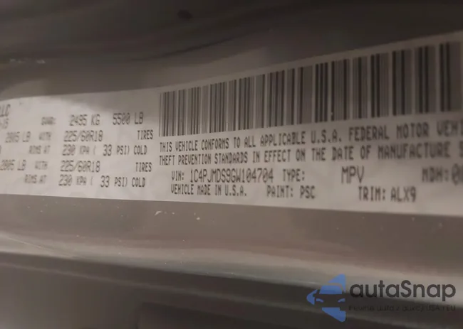 1C4PJMDS9GW104704: 44413219