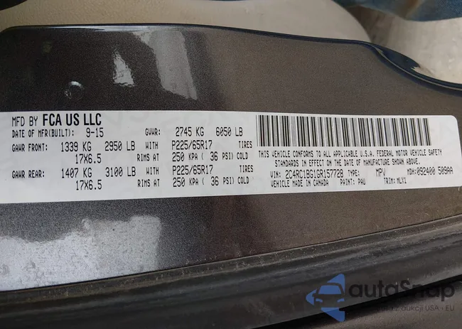 2C4RC1BG1GR157728: 44413366