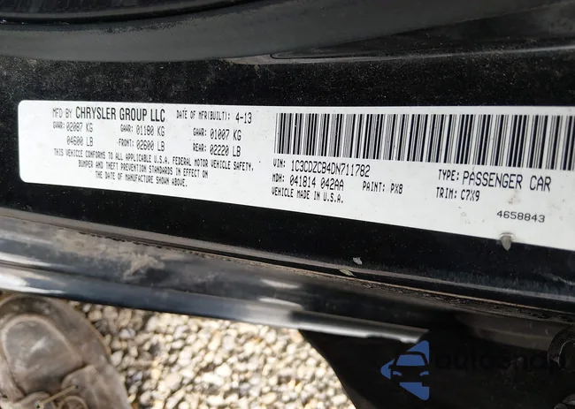 1C3CDZCB4DN711782: 44413378