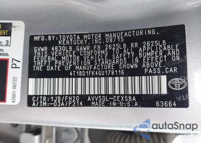 4T1BD1FK4GU178116: 44412473