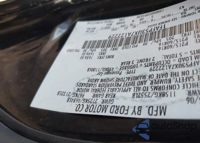 1FAFP53UX7A122229: 44412588