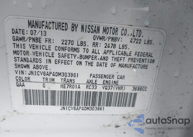 JN1CV6AP4DM303961: 44412696