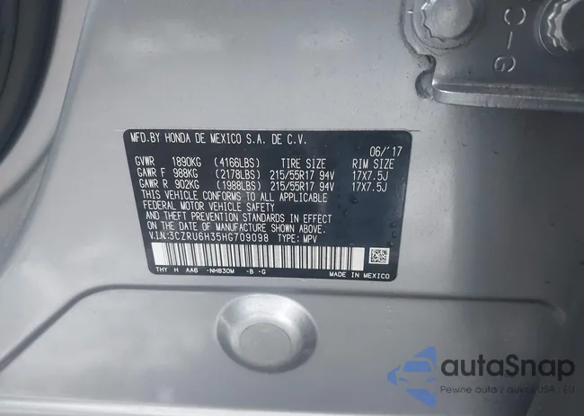 3CZRU6H35HG709098: 44412718