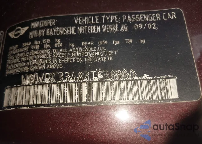 WMWRC33483TC38860: 44412730