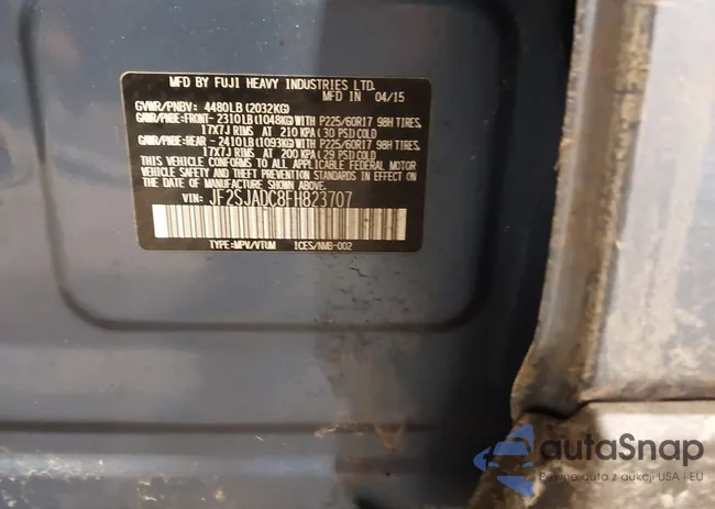 JF2SJADC8FH823707: 44412788