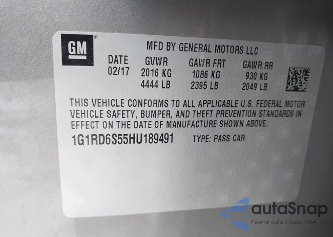 1G1RD6S55HU189491: 44413985