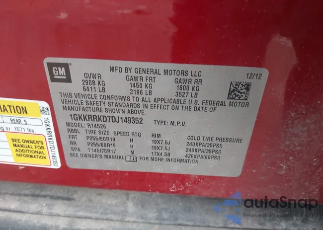 1GKKRRKD7DJ149352: 44414066