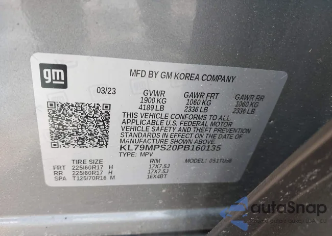 KL79MPS20PB160135: 44414122