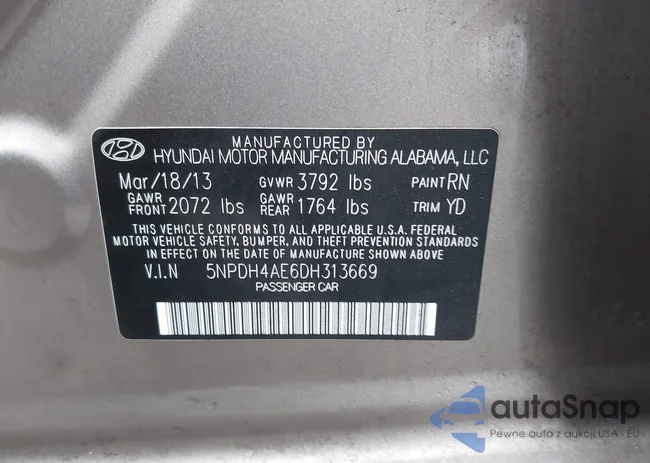 5NPDH4AE6DH313669: 44414187