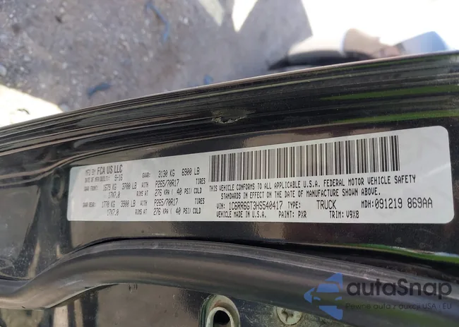 1C6RR6GT3HS540417: 44414196