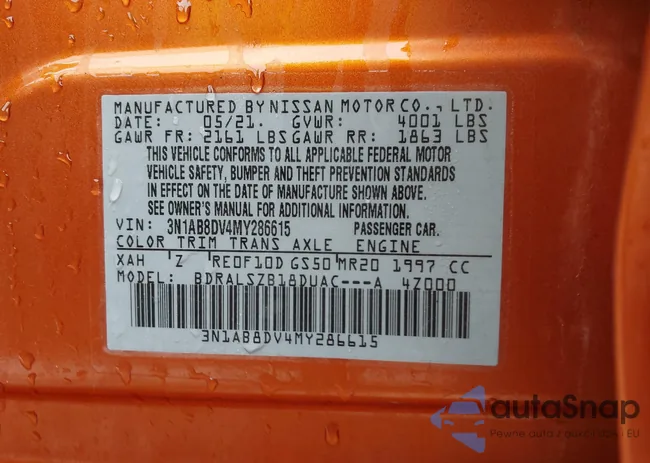 3N1AB8DV4MY286615: 44414203