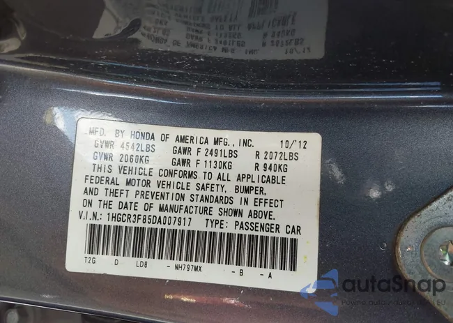 1HGCR3F85DA007917: 44414409