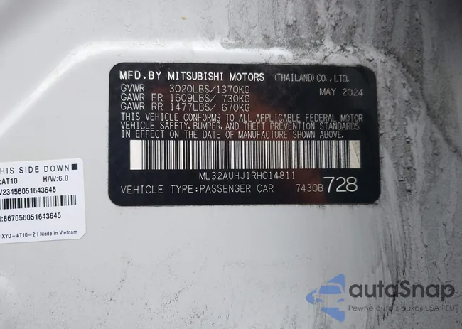 ML32AUHJ1RH014811: 44414414