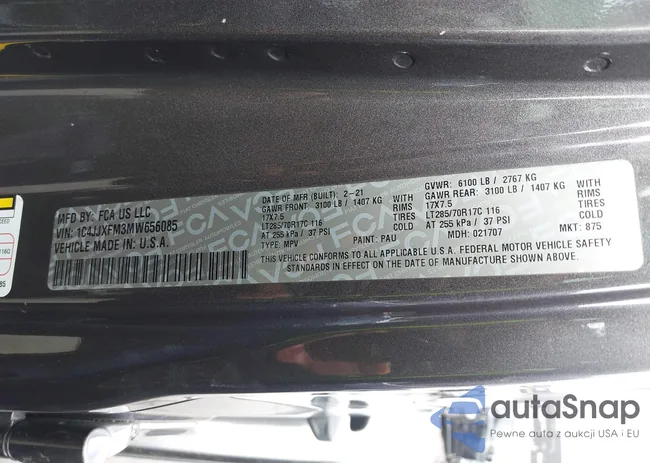 1C4JJXFM3MW656085: 44413611