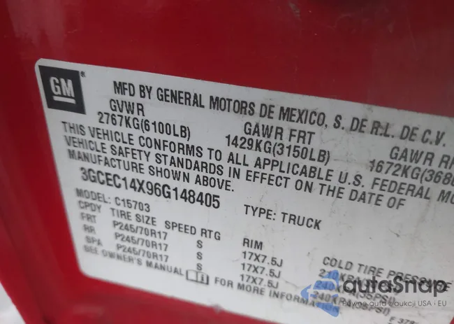 3GCEC14X96G148405: 44413736