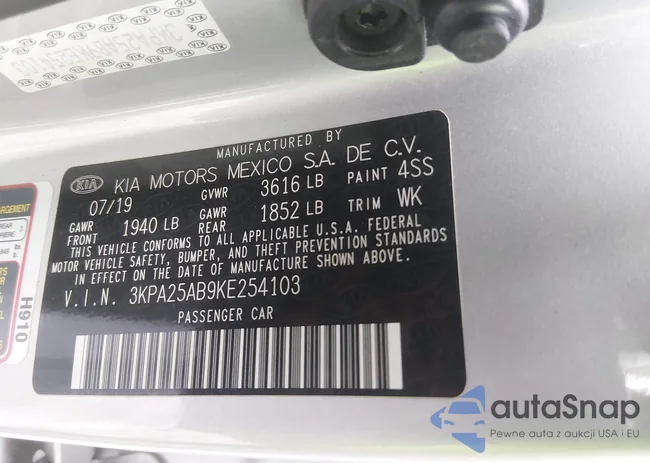 3KPA25AB9KE254103: 44413775