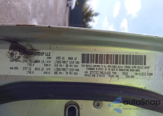 3D7UT2CL7AG151656: 44414953