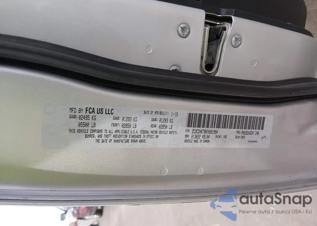 2C3CDXKT8KH581994: 44415033