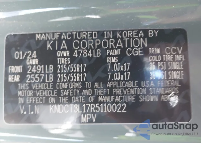 KNDCT3L17R5110022: 44415072