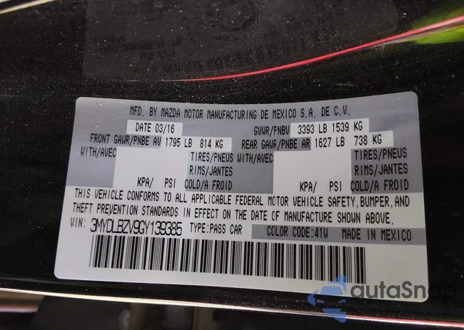 3MYDLBZV9GY139385: 44415349