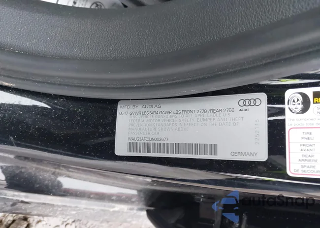 WAUG3AFC3JN002677: 44414604