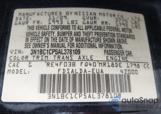 3N1BC1CP5AL378109: 44414633