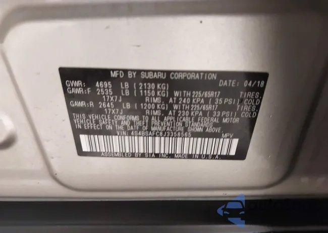 4S4BSAFC8J3358565: 44416058