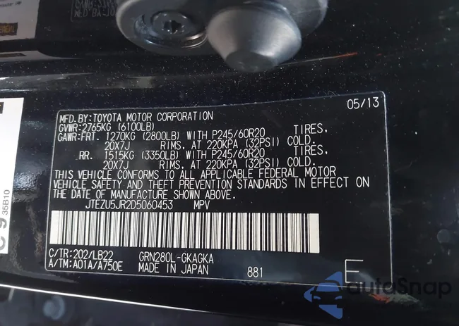 JTEZU5JR2D5060453: 44416220