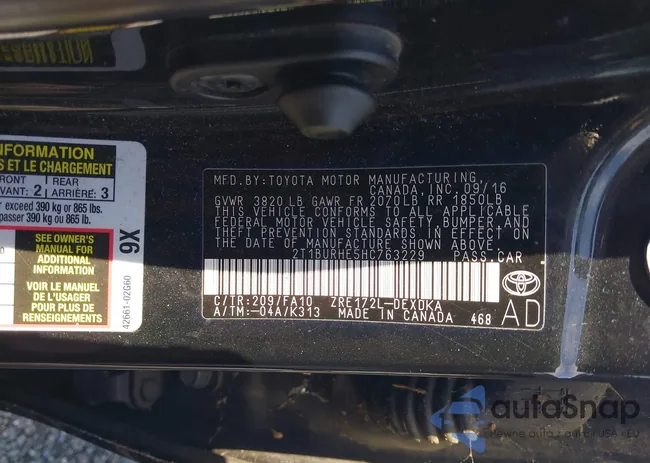 2T1BURHE5HC763229: 44416255