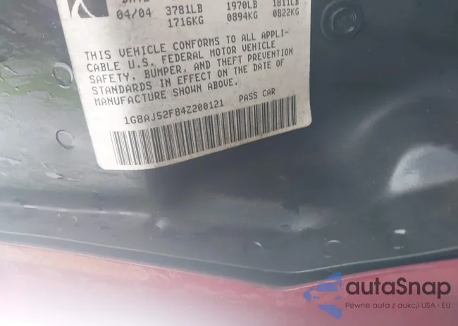 1G8AJ52F84Z200121: 44416340