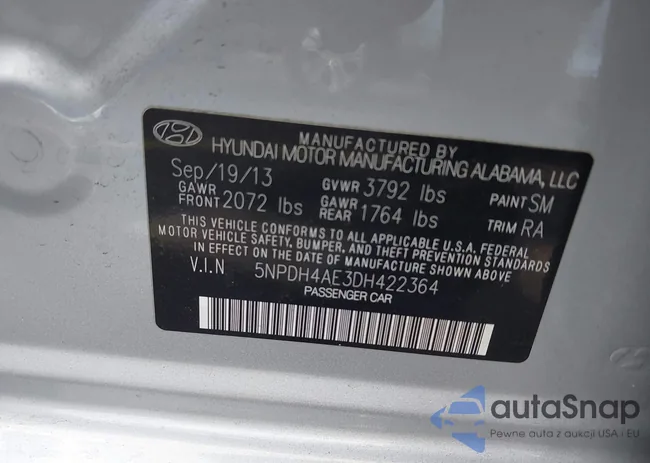 5NPDH4AE3DH422364: 44415519