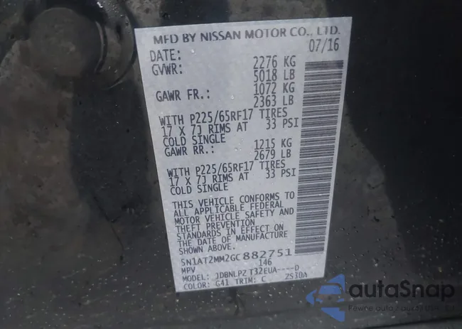 5N1AT2MM2GC882751: 44415633