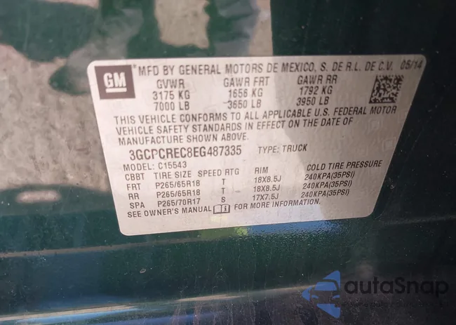 3GCPCREC8EG487335: 44415741