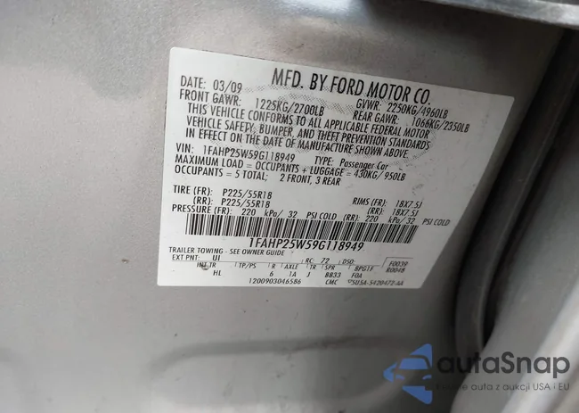 1FAHP25W59G118949: 44415816