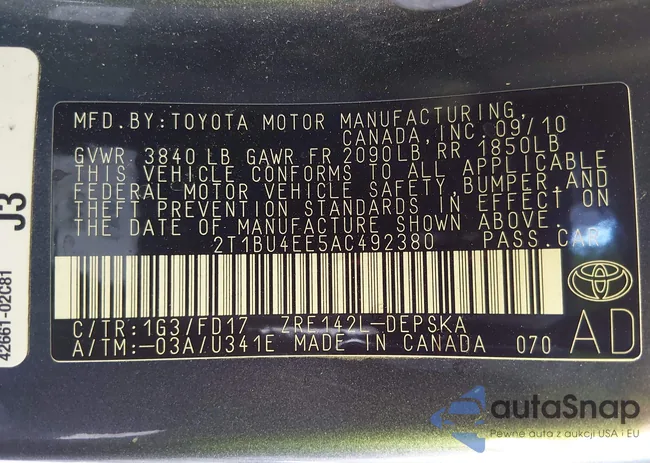 2T1BU4EE5AC492380: 44416831