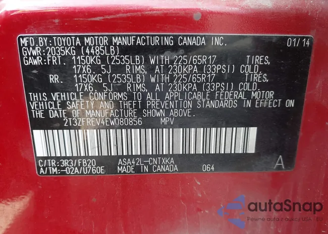 2T3ZFREV4EW080856: 44416916