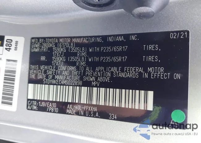 5TDYRKEC4MS022898: 44416943