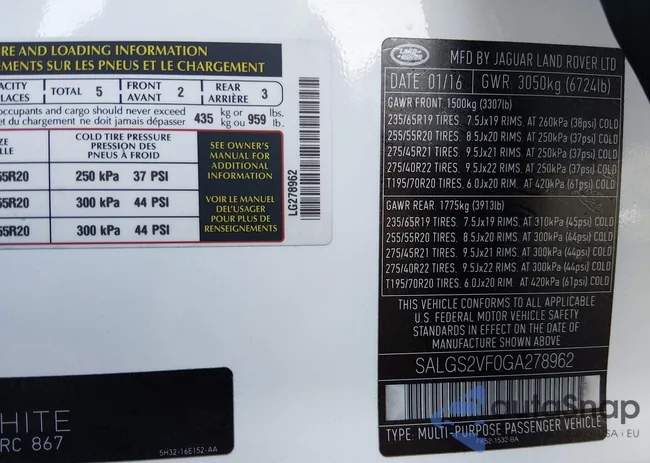 SALGS2VF0GA278962: 44417021