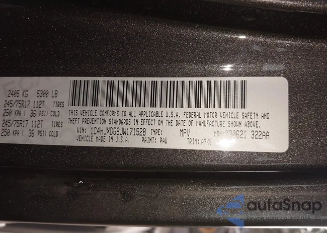 1C4HJXDG8JW171528: 44417072