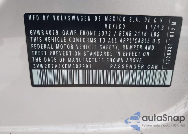 3VW2K7AJXEM392991: 44417120