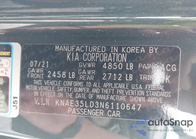 KNAE35LD3N6110647: 44416543