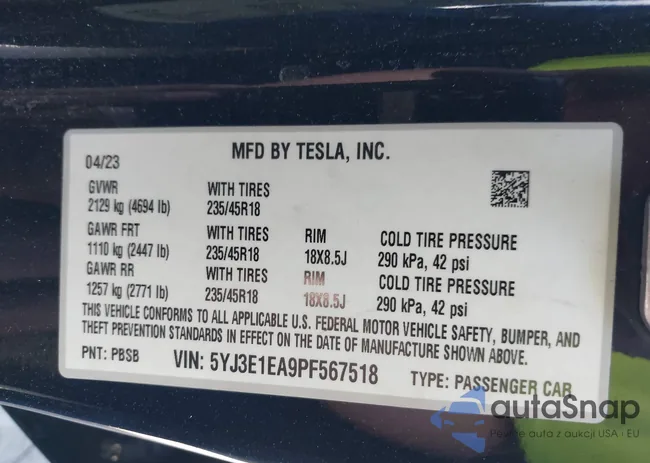 5YJ3E1EA9PF567518: 44416554