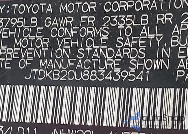 JTDKB20U883439541: 44416670