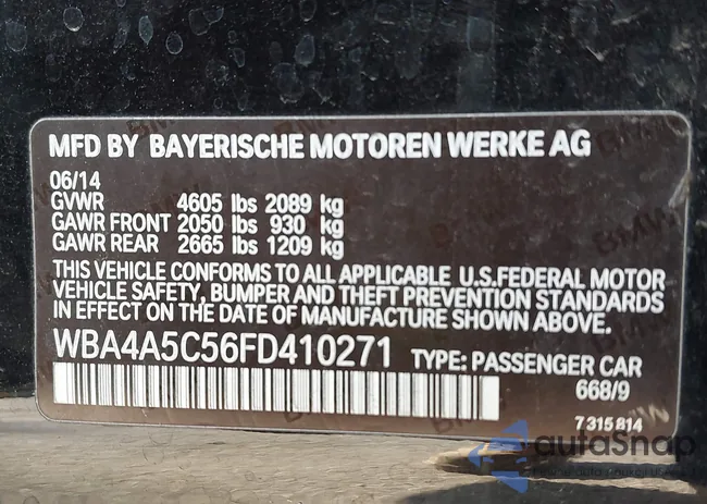 WBA4A5C56FD410271: 44416757